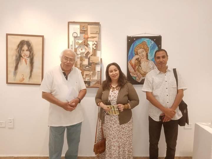 مشاركة الدكتور محسن أحمد عبداللاه مدرس بقسم التصوير بالكلية فى معرض (المنيا ذاكرة الفنون) معرض الفنون التشكيلية في نسخته الثانية بقاعة ايزيس بمتحف محمود مختار بالقاهرة