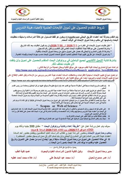 Announcement of the opening of applications for scientific research funding