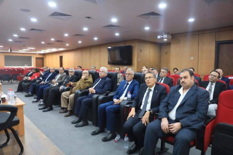 Professor Dr. Alaa Attia, Dean of the Faculty of Medicine at Assiut University and Chairman of the Board of Directors of University Hospitals, participates in the meeting of the Supreme Council of University Hospitals