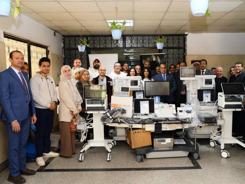Assiut University Hospitals announces the receipt of a number of medical devices and equipment donated by the Arab African International Bank to the University Children's Hospital.