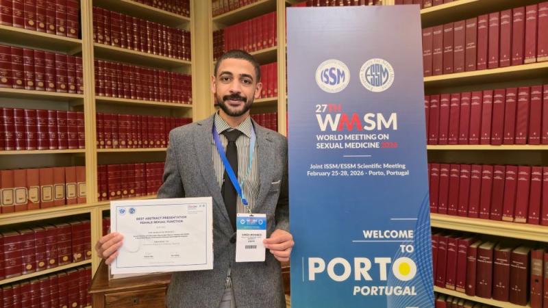 In a pioneering academic achievement, a research team from Assiut Faculty of Medicine participated with 20 research papers at the World Congress of Sexual Medicine (WMSM 2026) in Portugal and won awards for best scientific session.