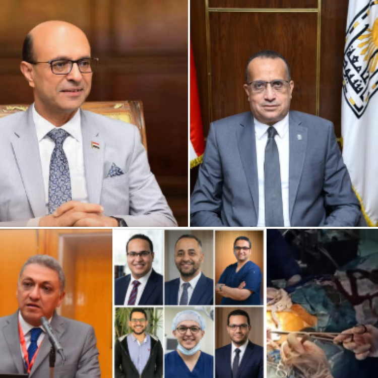A medical team in the Department of Cardiothoracic Surgery at Assiut University successfully performed a delicate surgery to replace the mitral valve and close atrial septal defect (Lutembacher Syndrome) using minimally invasive surgical techniques.