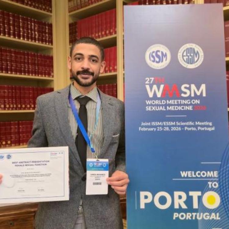 In a pioneering academic achievement, a research team from Assiut Faculty of Medicine participated with 20 research papers at the World Congress of Sexual Medicine (WMSM 2026) in Portugal and won awards for best scientific session.